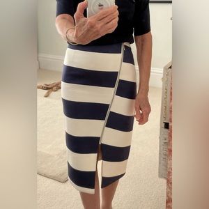 NICHOLAS navy and white skirt made in Aus. Size 4  in Aus size and size 2 US